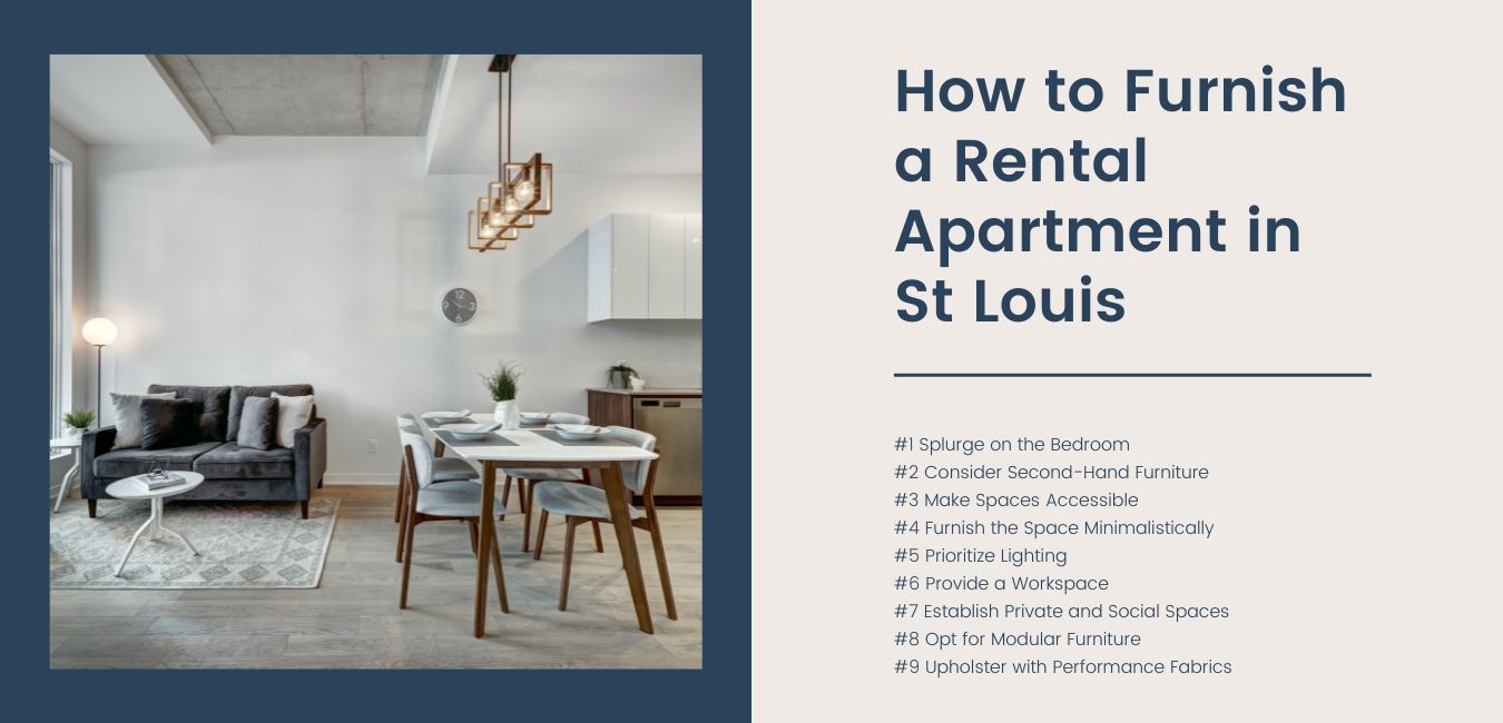 How to Furnish a Short Term Rental Apartment in St Louis